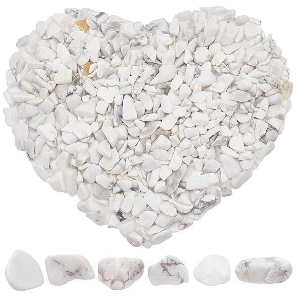 500G Howlite Chip Beads