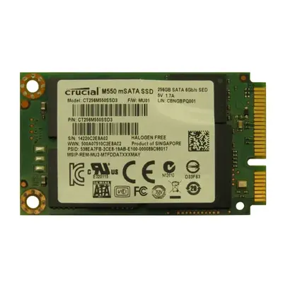 Crucial CT256M550SSD3 | M550 256GB Multi-Level Cell SATA 6Gb/s mSATA 2.5-Inch Solid State Drive