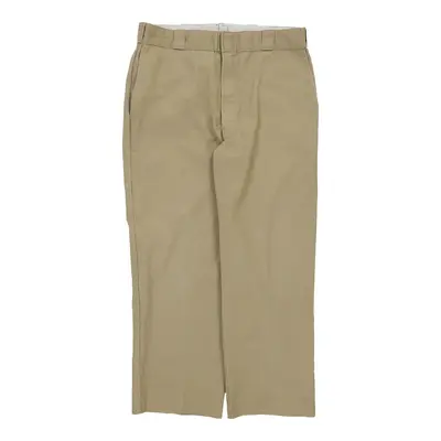 Dickies Trousers - 35W 27L Beige Cotton Blend