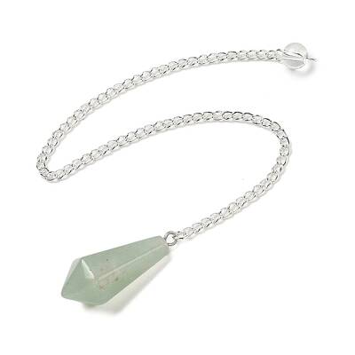 Natural Green Aventurine Cone Pointed Dowsing Pendulums