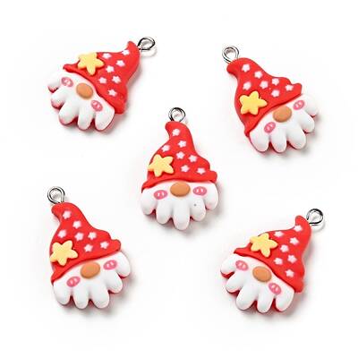 Christmas Opaque Resin Pendants