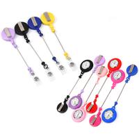【P81】Qty 5 or 2 Badge Reel Easy-pull buckle, DIY beads keychain telescopic badge reel nurse name badge easy-pull pull cor...