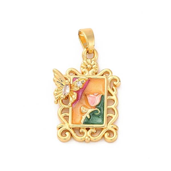 Brass Enamel Pendants