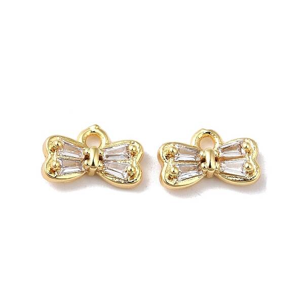 Brass with Glass Rhinestone Charms
