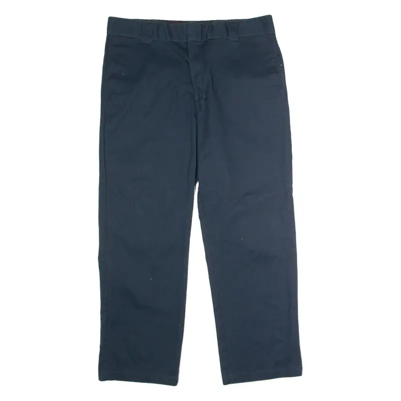 DICKIES Workwear Mens Trousers Blue Regular Straight W38 L30