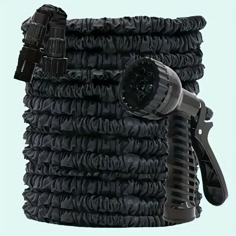 Retractable Garden Sprayer, 1 Count High Pressure Soft Garden Hose Sprayer with 7 Mode Nozzle, Garden Supplies, Suitable fo...