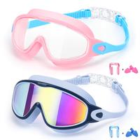 2 Pack Kids Swim Goggles for 3-15 UV Protection Anti-Fog Pool Water Swimming Goggles For Boys Girls Youth Toddler，Anti-fog ...