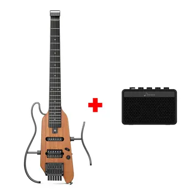 Donner HUSH™ X Electric Guitar - Natural / Guitar+5W Amplifier