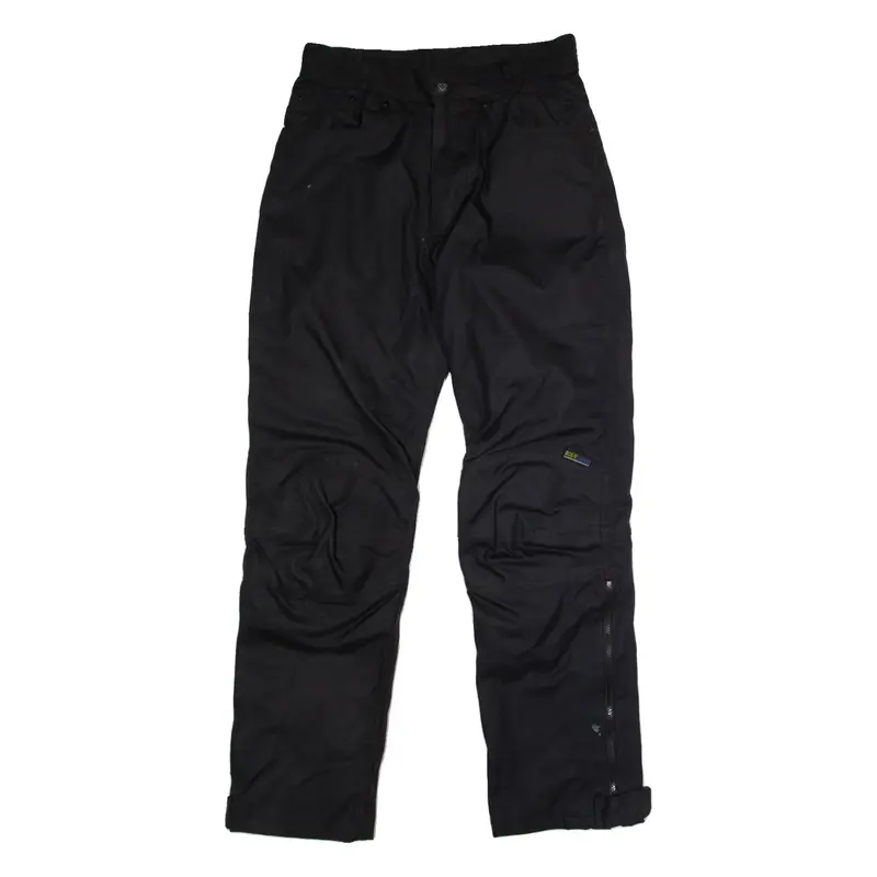 MOTOLINE Motorcycle Mens Trousers Black Regular Straight W34 L32