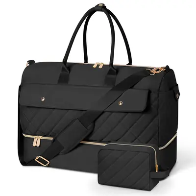 Wedama Weekender Tote Bags for Women Travel Bag with Toiletry Bag High-Capacity Waterproof Shoe Compartment Luggage Gift idea...