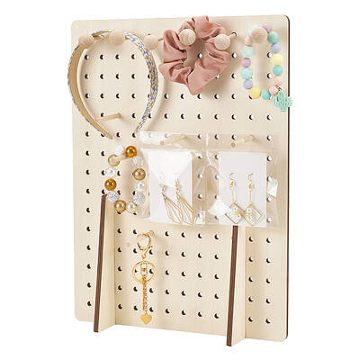 Rectangle Wood Jewelry Rack