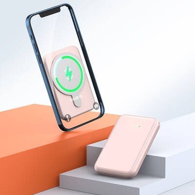 Fast Charging Magnetic Power Bank Wireless Charger AI Cooling Green/White/Black/Pink