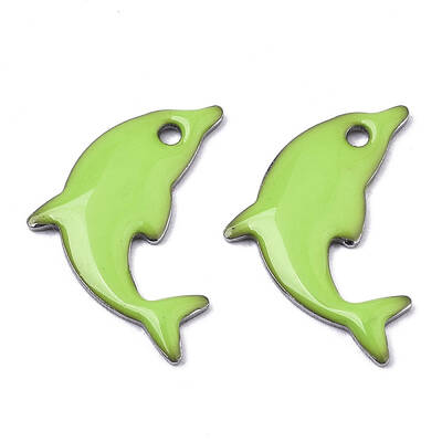 201 Stainless Steel Enamel Pendants