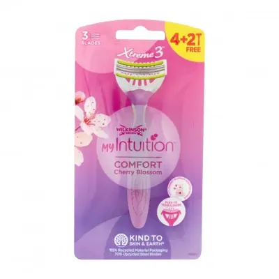 Wilkinson My Intuition Xtreme3 Comfort Cherry Blossom Razor 4+2