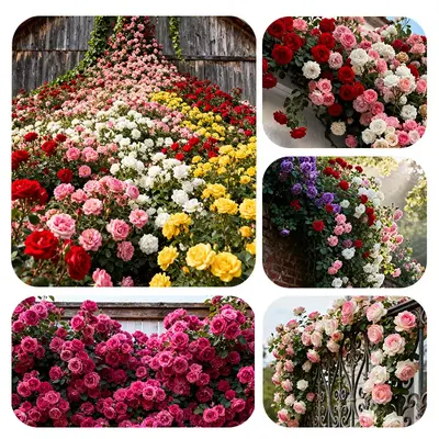 300 Mix Climbing Rose Seeds for Planting Outdoors Fragrant Butterfly Flower Seeds Heirloom Roses Bushes Ready to Plant Garden...