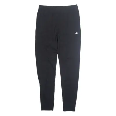 CHAMPION Thin Mens Joggers Black Tapered S W30 L30