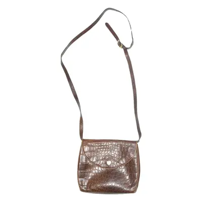 BALLY Womens Shoulder Bag Brown Leather