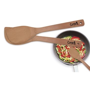 250 Customized Bamboo Spatula - Heat Resistant & Antibacterial