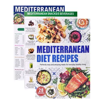 3 Count Mediterranean Diet Food List -Mediterranean Ingredient Meal Plan, Foods To Limit, Lunch, Break fast Recipes for Easy ...