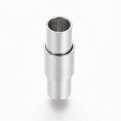 Tarnish Resistant 304 Stainless Steel Magnetic Clasps with Glue-in Ends