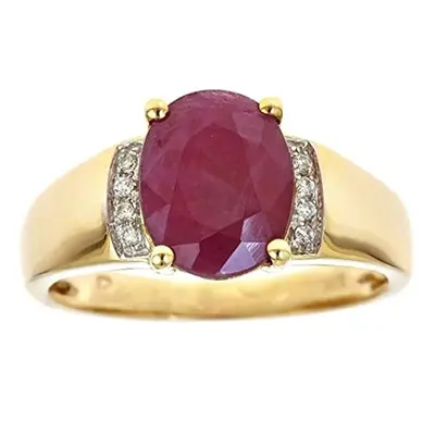 10K Gold Oval Cut Custom Engagement Ring Gemstone Ring