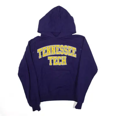 CHAMPION Tennessee Tech Sports Hoodie Purple Pullover USA Womens S