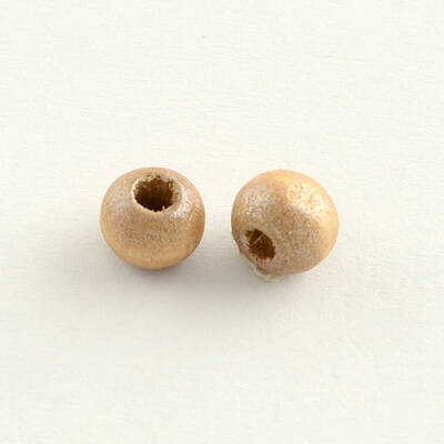 Round Natural Wood Beads
