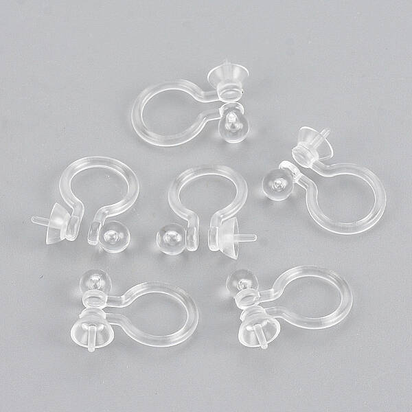 Plastic Clip-on Earring Findings