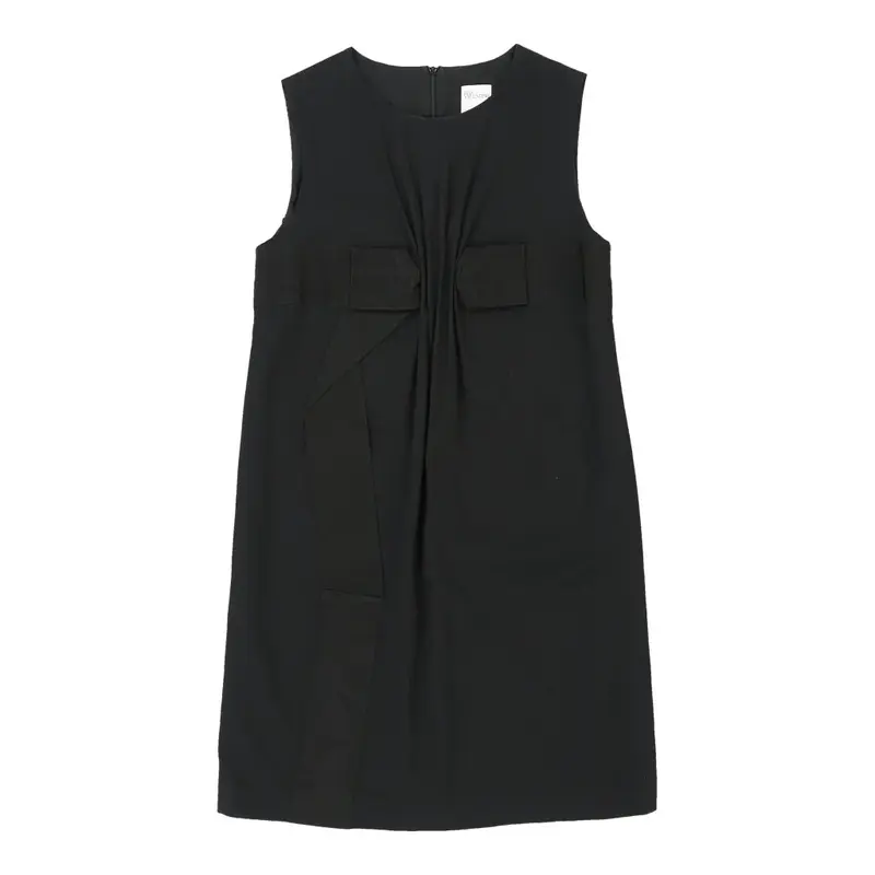 Valentino Midi Dress - Medium Black Wool Blend | Size: medium
