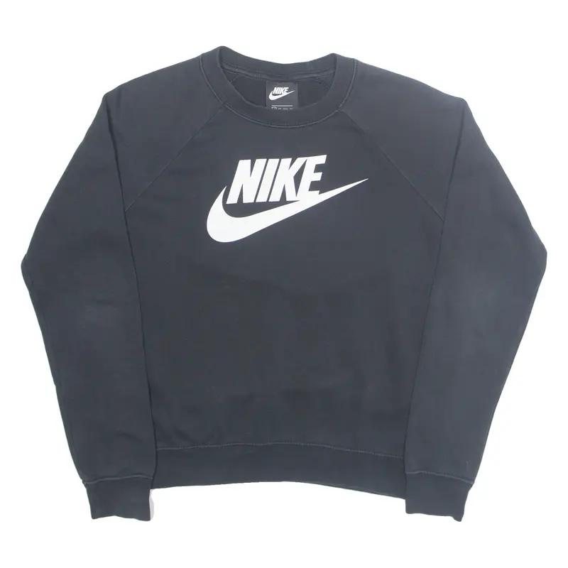 NIKE Womens Sweatshirt Black XS