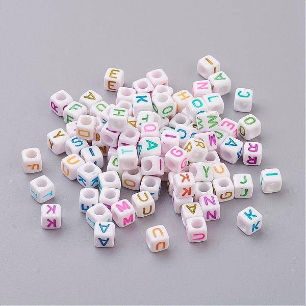 Opaque Horizontal Hole Acrylic Beads