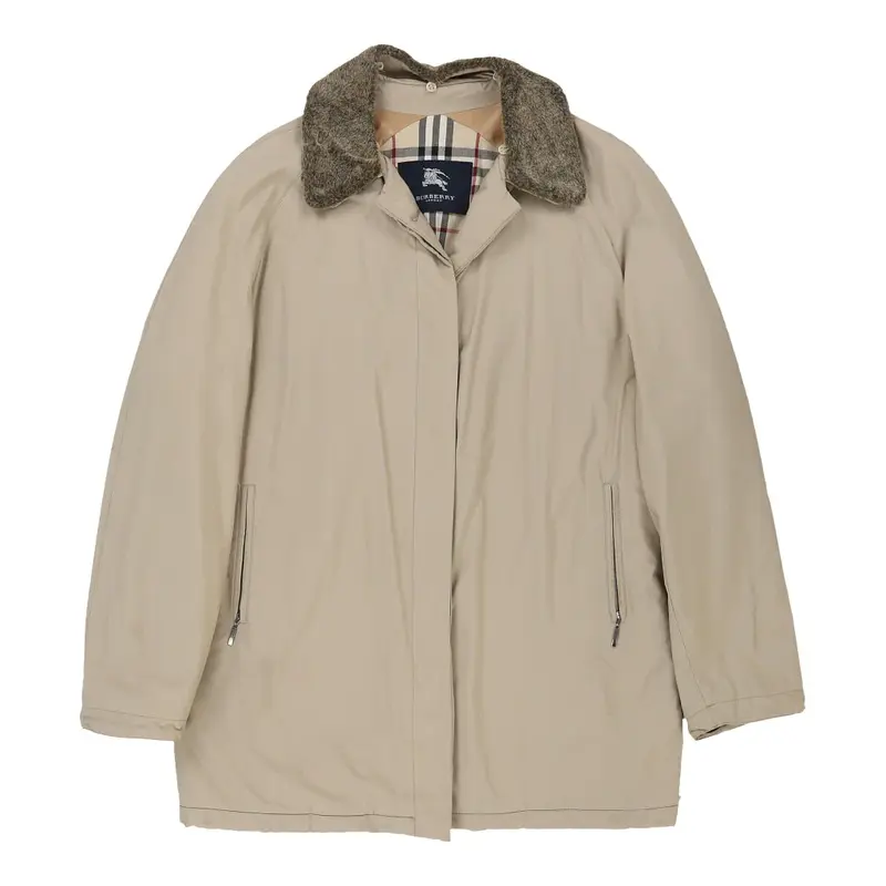 Burberry Jacket - XL Beige Acrylic Blend | Size: x-large