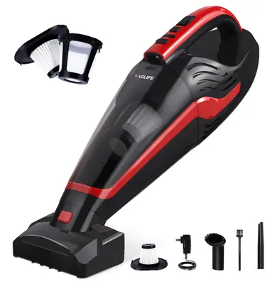 VacLife Handheld Vacuum for Pet Hair - Car Vacuum Cleaner Cordless Rechargeable, Hand Held Vacuum with Reusable Filter & LED ...