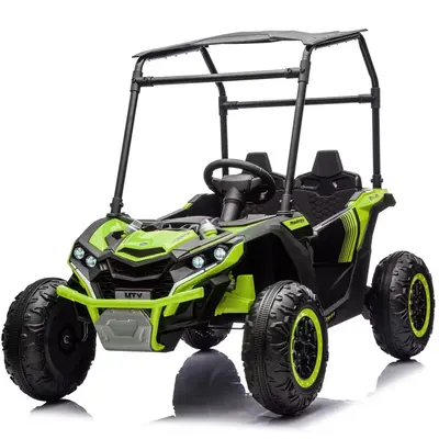 Garvee Ride - P Series: 24V Ride On Utv for Kids, 2 Seater Electric Truck With Sun Shade,4WD Electric Car Toy With Remote Con...