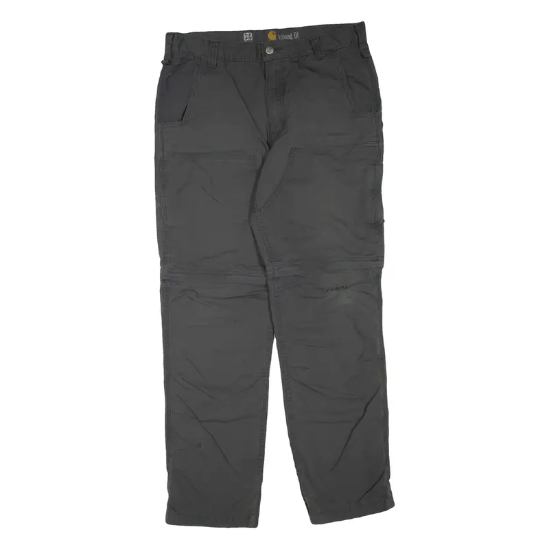 CARHARTT Mens Trousers Grey Regular Straight W36 L34