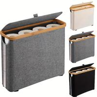 Tissue Storage Box with Wooden Cover, 1 Count Modern Tissue Storage Box, Tissue Holder, Home Organizer for Bathroom, Living R...