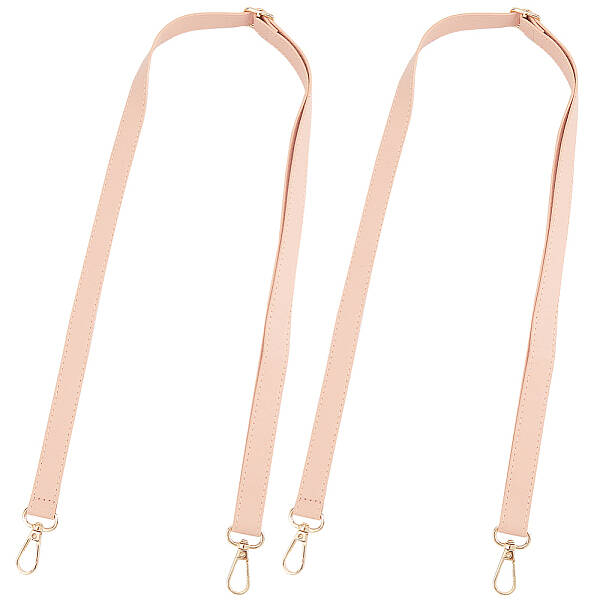 2Pcs PU Leather Adjustable Shoulder Bag Straps