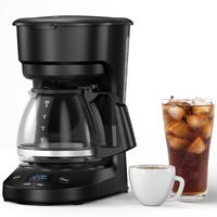 Cowsar 5-Cup Programmable Coffee Maker, Drip-Free Design, Reusable Coffee Filter, Detachable Funnel, Water Tank(25.36oz), War...