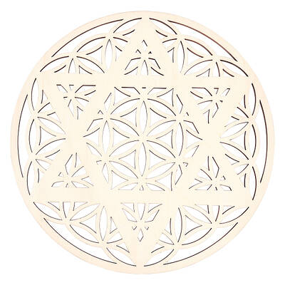 Laser Cut Wooden Cup Mat