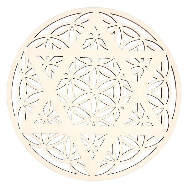 Laser Cut Wooden Cup Mat