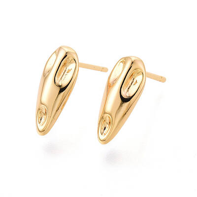 Brass Stud Earring Findings