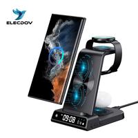 3-in-1 Wireless Charging Station for Samsung & Apple Series - Fast Charger Dock for iPhone/Apple Watch/AirPods & Galaxy S/Not...