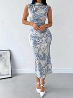 Women's Floral Print Tank Dress, Elegant Sleeveless Long Dress for Holiday Vacation Daily Wear, Ladies Summer Clothes, Womens...