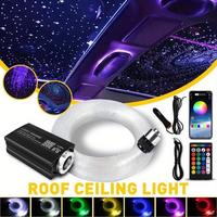 Fiber Optic Car Home Headliner Star Light Kit, Roof Twinkle Ceiling Lights, Color-Changing, App+24 Key Remote Control, Static...