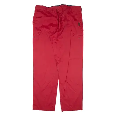 HALYARD Trousers Red Loose Straight Mens W37 L32
