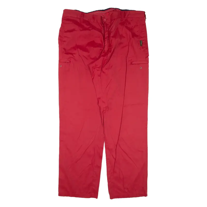 HALYARD Trousers Red Loose Straight Mens W37 L32