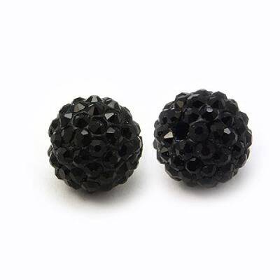 Polymer Clay Rhinestone Beads