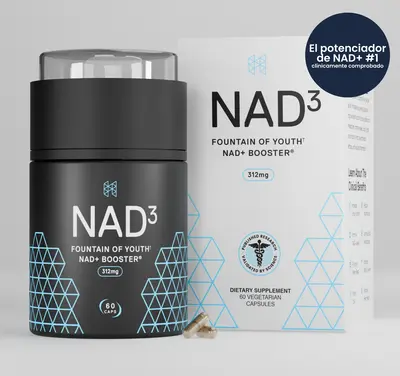 HPN NAD3 – Aumenta tus niveles de NAD+ para impulsar la longevidad y la salud celular – 60 cápsulas (suministro para un ...