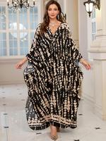 Women's Kaftan Dress, Casual Modest Bohemian Style Long Sleeve Max Dress for Beach Vacation Holiday, Dresses for Women, Modes...