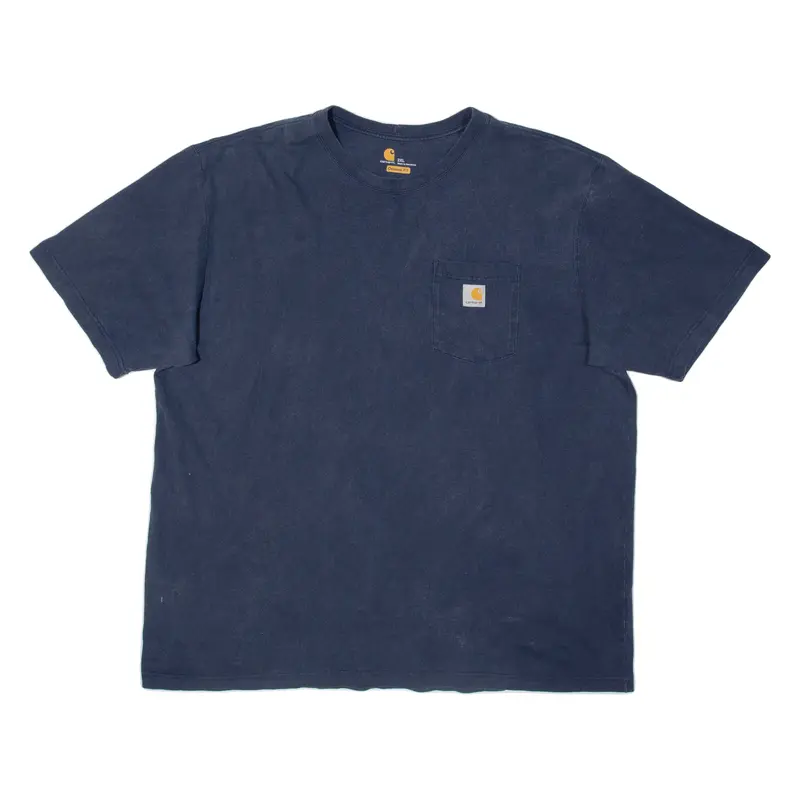 CARHARTT Mens T-Shirt Blue 2XL